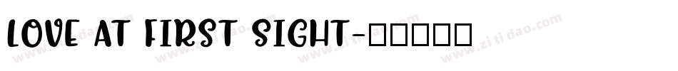 Love At First Sight字体转换